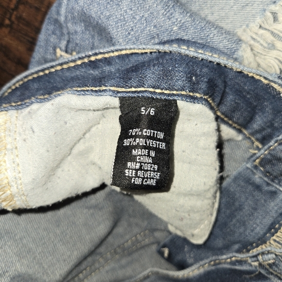 Rue21 Blue Distressed Jean Shorts - Picture 2 of 3